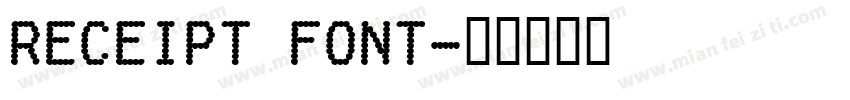 receipt font字体转换